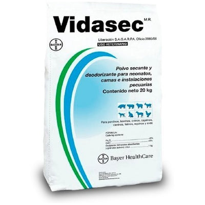 Veterinario Vidasec Polvo Secante Y Deodorizante 20kg