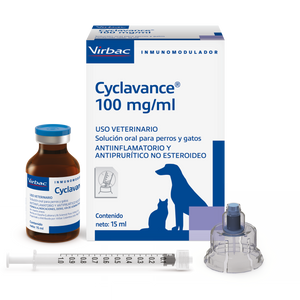 Cyclavance Antinflamatorio y Antiprurítico no esteroideo para Perros y Gatos para el tratamiento de dermatopatías alérgicas