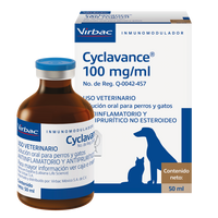 Cyclavance Antinflamatorio y Antiprurítico no esteroideo para Perros y Gatos para el tratamiento de dermatopatías alérgicas