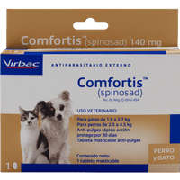 Comfortis Anti-pulgas de rápida acción 1 Tableta para Perros y Gatos