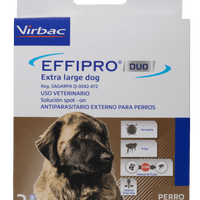 Effipro Duo 2 Pipetas para Perro Antiparasitario contra pulgas y garrapatas