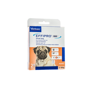 Effipro Duo 2 Pipetas para Perro Antiparasitario contra pulgas y garrapatas