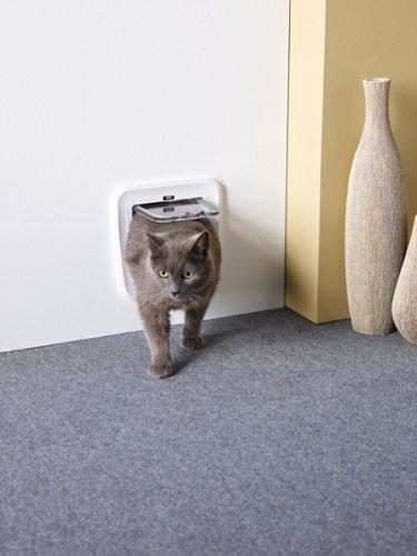 Puerta para gatos Puerta para gatos con bloqueo de 4 vías para